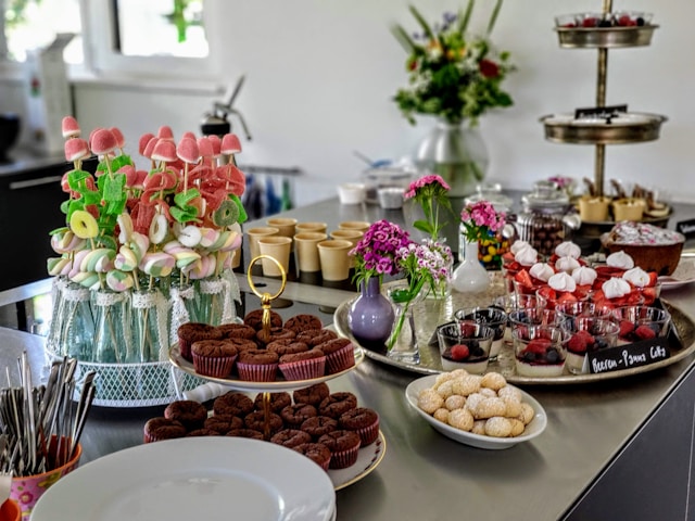 Un buffet de desserts