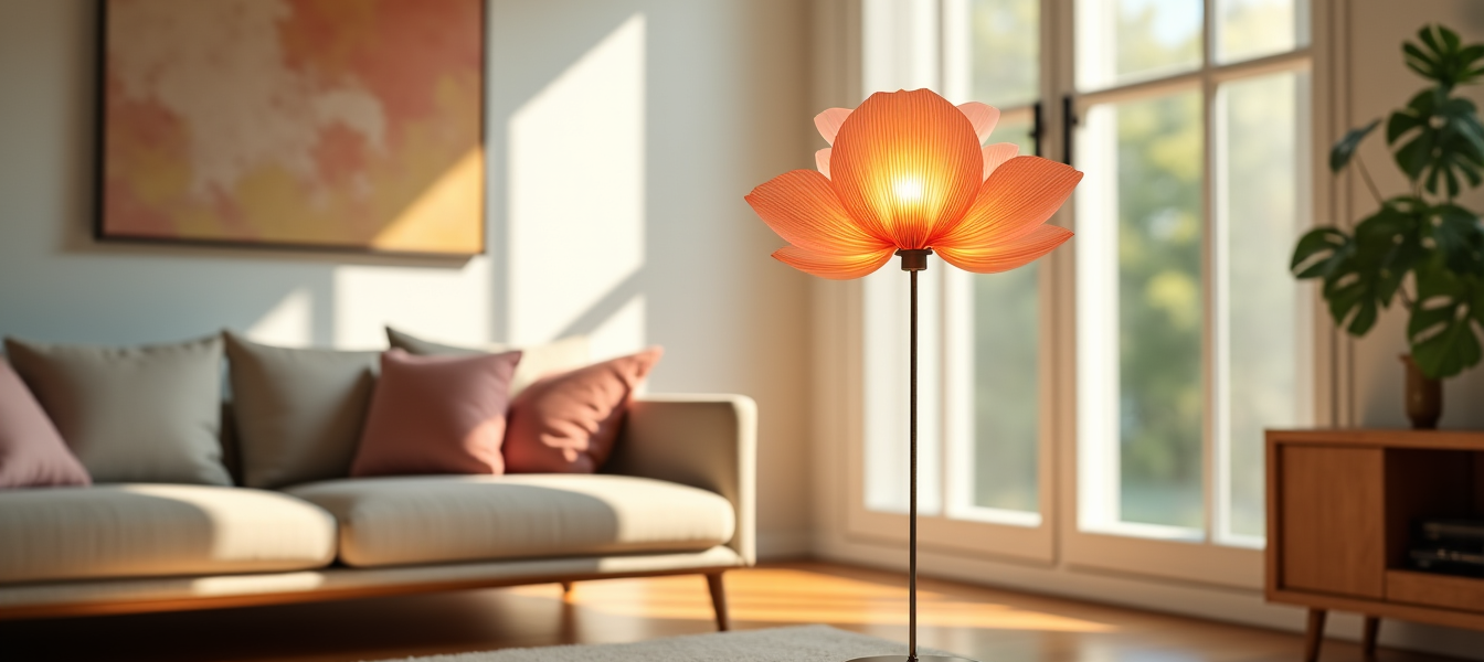 Comment intégrer une lampe sur pied fleur dans votre décoration intérieure ?