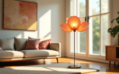 Comment intégrer une lampe sur pied fleur dans votre décoration intérieure ?