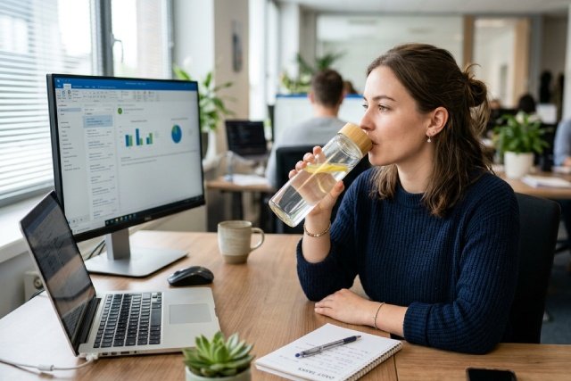 hydratation au bureau